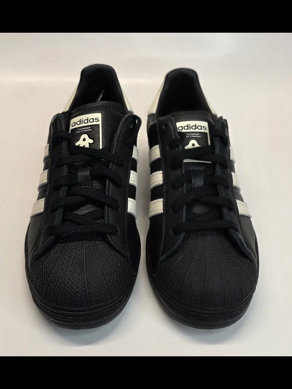 adidas Men’s Black Swim Fins with White Stripe Accents
